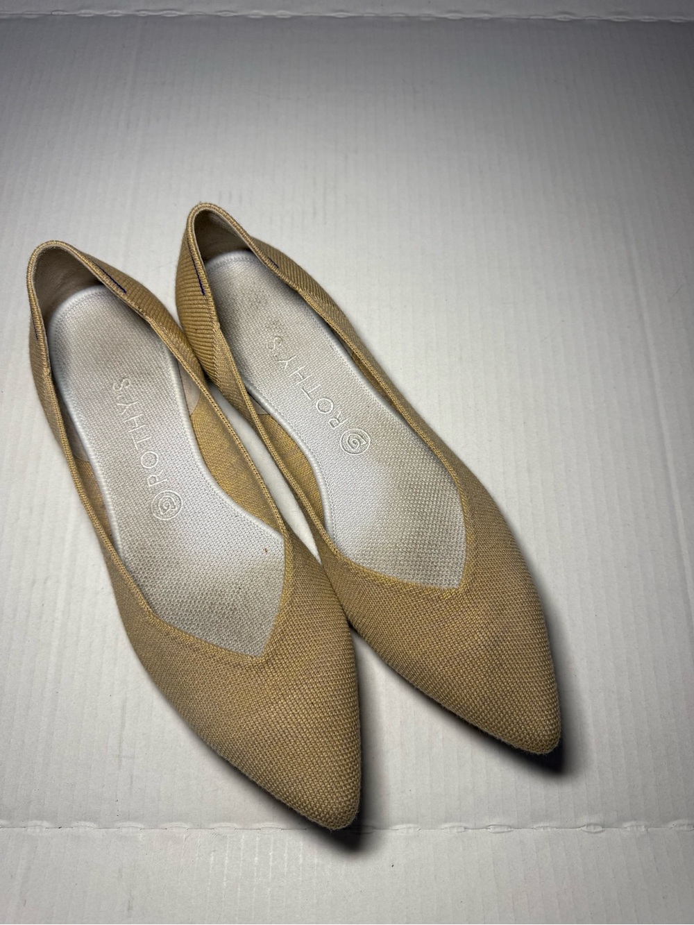 ROTHY'S Pointed Toe Flats in Camel - Picture 2 of 5